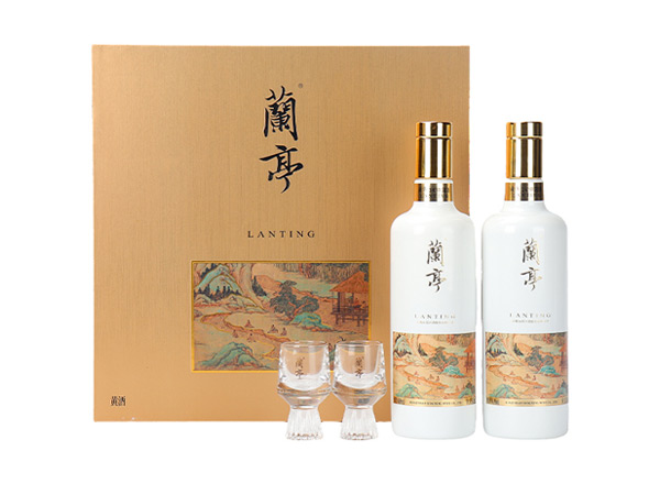 洛阳会稽山兰亭黄酒回收国潮兰亭500ml*2礼盒装